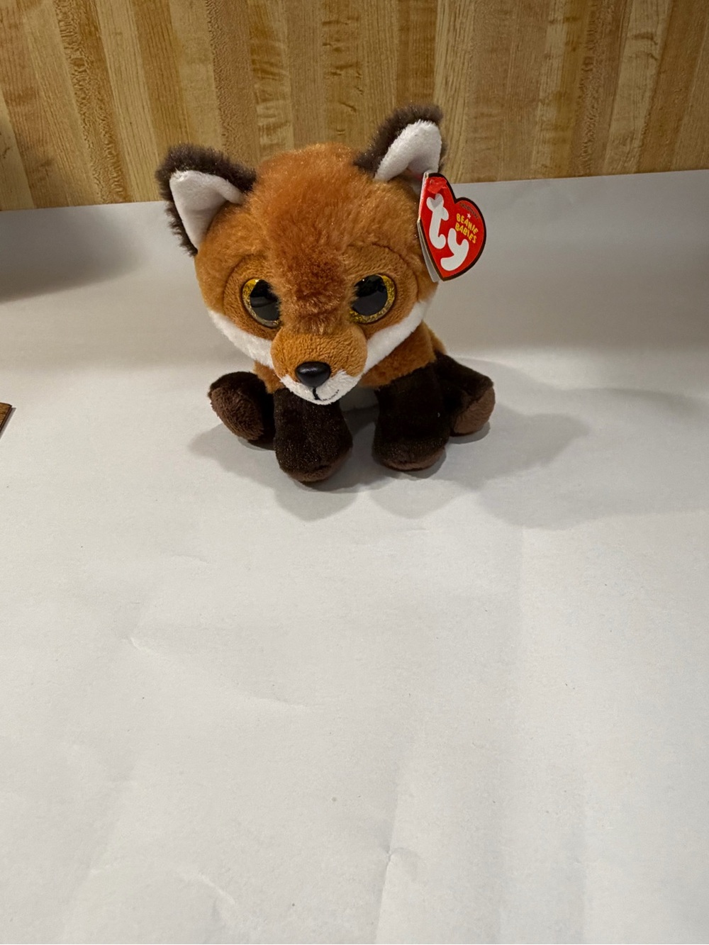 TY Beanie Boo Plush Fox - Brown Plush Toy